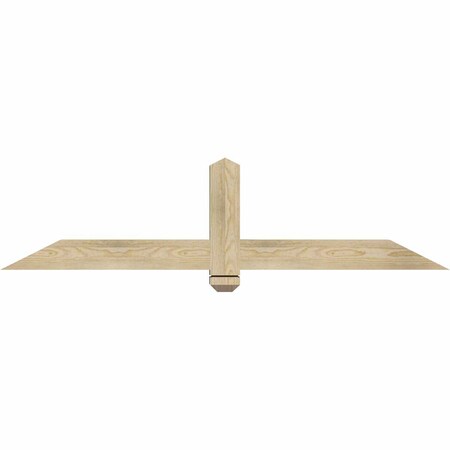 Ekena Millwork Eugene Rough Sawn Timber Gable Bracket, Douglas Fir, 60"W x 15"H x 4"D x 4"F, 6/12 Pitch GBW060X15X0404EUG00RDF